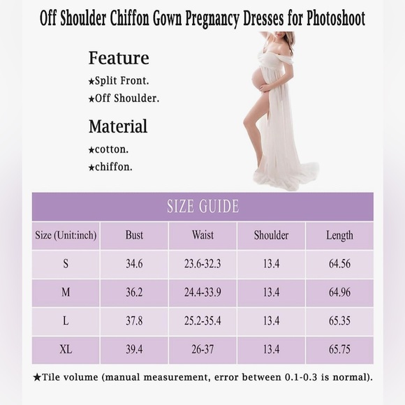 NWOT • Maternity Photo Dress - Picture 3 of 3